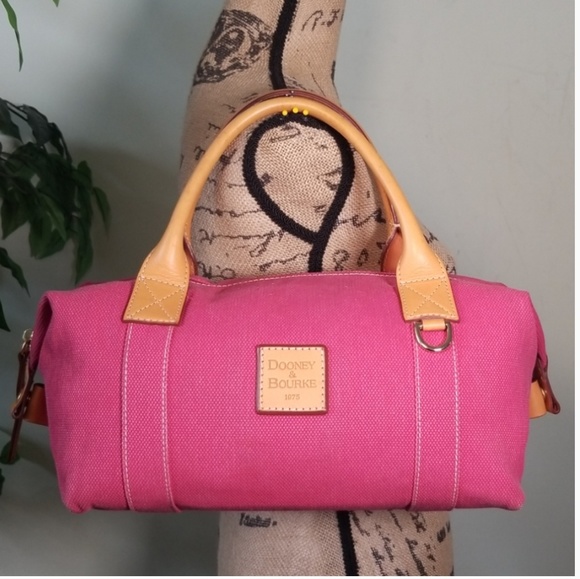 Dooney & Bourke Handbags - Dooney & Bourke Leather/Canvas Bag